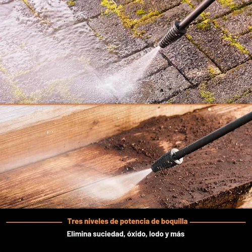Vista 4 de LawnMaster - Hidrolavadora eléctrica con botella de detergente