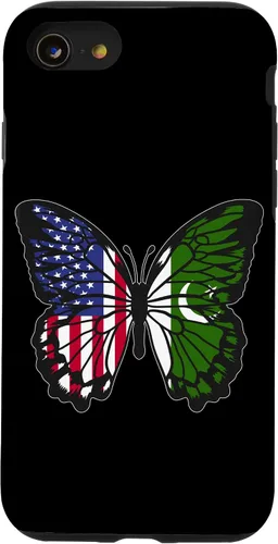 Vista 18 de Pakistani Roots USA Pakistan Mix Butterfly Pakistan Heritage Case for iPhone 17