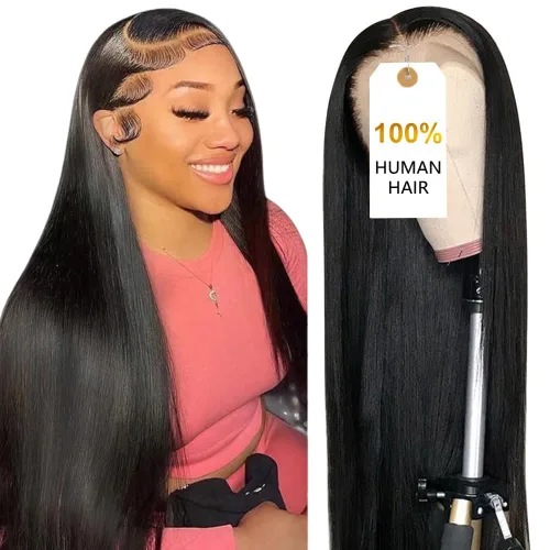 Vista 19 de CUTE BEIN Pelucas de cabello humano con encaje frontal HD de 13 x 6 pulgadas de densidad 250, [2 años de vida útil, 9.12 onzas], pelucas de cabello