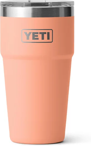 Vista 16 de YETI Rambler - Vaso apilable de 20 onzas, acero inoxidable, aislado al vacío con tapa MagSlider Verde mar