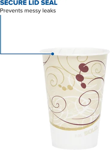 Vista 5 de SOLO R7N-J8000 Taza de papel encerado Symphany de 7 oz (caja de 2000), beige, 3.7