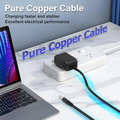 Vista 2 de Cable de alimentación con certificación UL para Echelon Connect Sport Modelo ECH-Sport Ejercicio Fitness Bike Cargador Adaptador de CA Adaptador