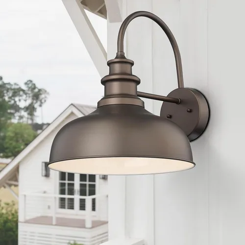 Vista 7 de Bestshared Lámpara de granero de granja de 14 pulgadas, aplique de pared para exteriores, lámpara de montaje en pared exterior, accesorio