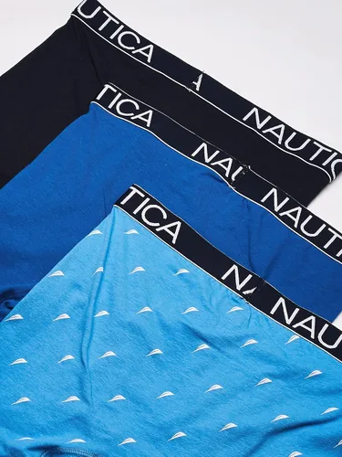 Vista 3 de Nautica - Calzoncillos clásicos de algodón elástico para hombre, pack de 3