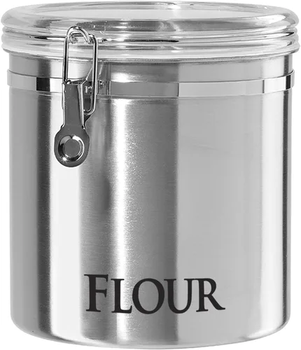 Vista 5 de OGGI Recipiente de Acero Inoxidable de 62oz - Tapa Hermética con Abrazadera, Parte Superior Transparente. Tamaño Grande 5" x 7.5" y Jumbo 8