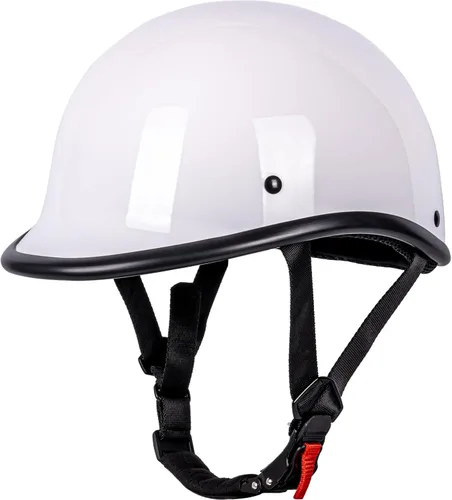 Vista 12 de Yesmotor - Casco de motocicleta de perfil bajo aprobado por DOT Fibra de carbono