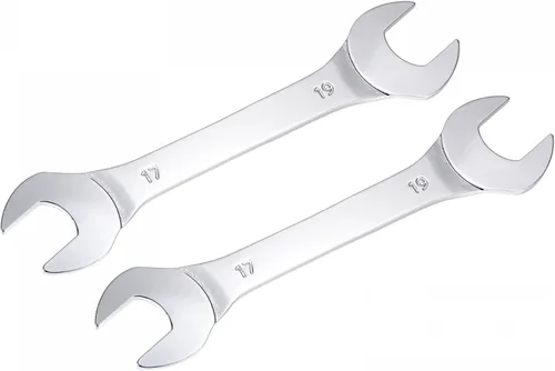 Vista 19 de uxcell Llave fina de extremo abierto, espejo métrico de 0.236 in x 0.276 in, acero de alto carbono, para mantenimiento doméstico y reparaciones