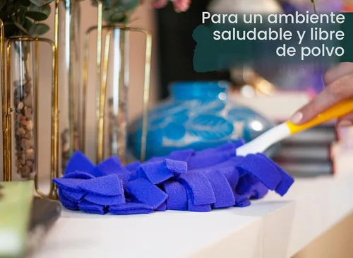 Vista 4 de Xanitize Recambios de forro polar para plumero de mano Swiffer, reutilizable, plumero seco, paquete de 5 unidades, arcoíris (joya)