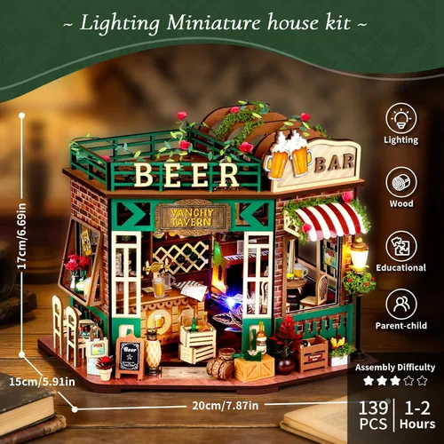 Vista 3 de Kit de casa en miniatura de Book Nook DIY