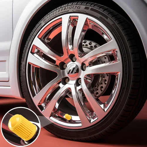 Vista 54 de 10 piezas de tapas de válvula de neumático TPMS con vástago largo, tapas de válvula de rueda de plástico negro para TPMS TR20008, tapas de vástago