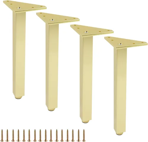 Vista 12 de Geesatis Patas de mesa ajustables resistentes de 10 pulgadas, 4 patas Negro
