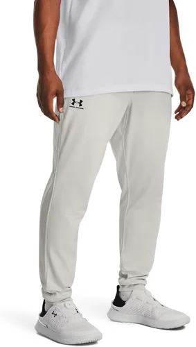 Vista 32 de Under Armour Sportstyle - Pantalones deportivos de tricot para hombre (011) Mod Gris/ Blanco