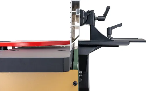Vista 5 de Cutech 40160HB Cepilladora de Mesa con Cabezal de Corte en Espiral de 6 Pulgadas con Mesas de Aluminio Recubiertas de Teflón, 12 Insertos TC, Guía