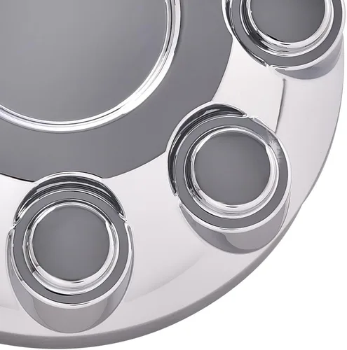 Vista 9 de PIT66 4 tapas de 8 lengüetas, tapa central de rueda de 17 pulgadas, tapas centrales cromadas para Dodge RAM 1500 2006-2008/RAM 2500 2003-2013/RAM