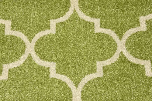 Vista 5 de Unique Loom Trellis Collection - Alfombra marroquí de pasillo verde celosía (2 pies 7 pulgadas x 8 pies)