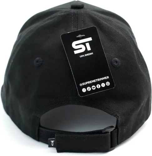 Vista 4 de Supreme Trimmer Sombrero - Sombrero negro, gorra blanca con logotipo de golfbéisbol, Negro