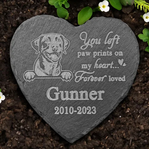 Vista 33 de Piedra conmemorativa de Golden Retriever, estatua de Golden Retriever, placa conmemorativa de Golden Retriever, regalos conmemorativos de Golden