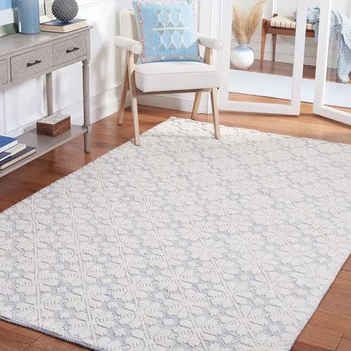 Vista 17 de SAFAVIEH Vermont Collection - Alfombra de pasillo, 2 pies 3 pulgadas x 6 pies, color marfil, lana hecha a mano, ideal para zonas de alto tráfico