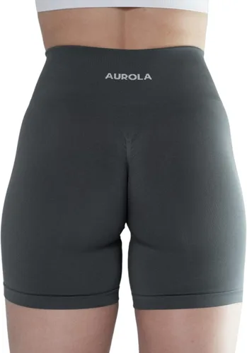 Vista 6 de AUROLA Intensify - Pantalones cortos de entrenamiento para mujer, sin costuras, para gimnasio, yoga, correr, deporte, ejercicio activo, fitness