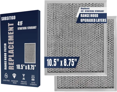 Vista 7 de 97007696 Filtro para Campana de Cocina 41F Filtros de Ventilación de Estufa para Filtro de Campana de Cocina de Repuesto Malla de Grasa Carbón