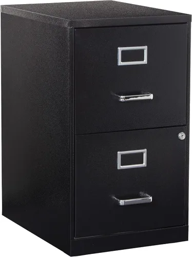 Vista 13 de OSP Home Furnishings Archivador metálico con 2 cajones, color gris