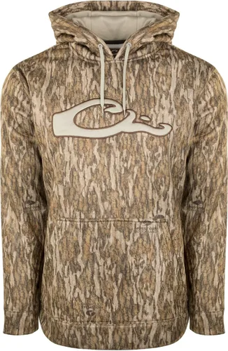 Vista 7 de Drake Waterfowl MST Performance - Sudadera con capucha de camuflaje, capucha de doble forro, mezcla de algodón/poliéster y bolsa canguro para mayor