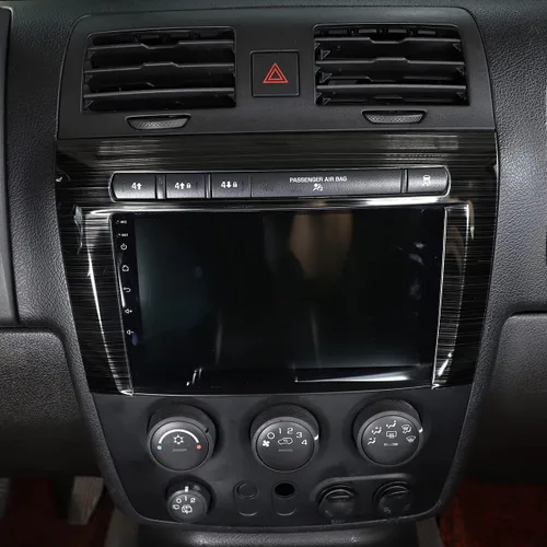 Vista 5 de Cubierta del marco de navegación de la consola central interior para Hummer H3 2005-2009 Accesorios de marco de decoración de coche (negro)