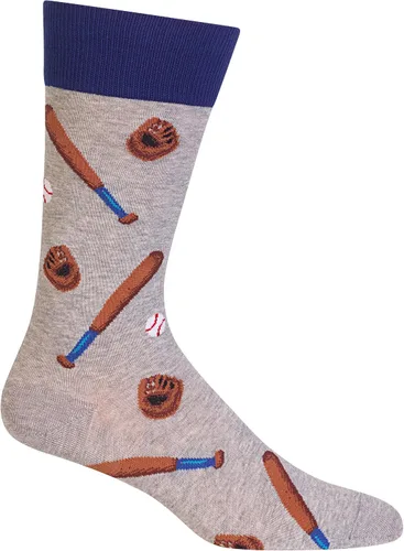 Vista 35 de Hot Sox Calcetines deportivos y atléticos divertidos para hombre, paquete de 1 par, regalos de moda novedosos y divertidos Por encima del par