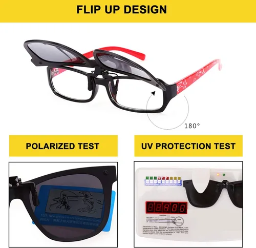 Vista 7 de Gafas de sol polarizadas con clip en gafas de sol con protección UV de gran
