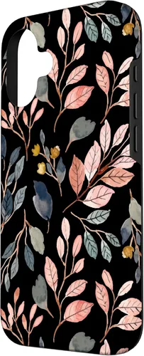 Vista 2 de iPhone 16 Green Botanical Fern Foliage Watercolor Floral Pattern Case