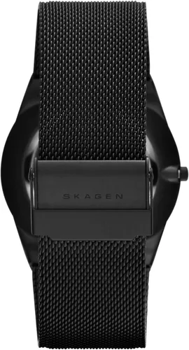 Vista 2 de Skagen Melbye Stainless Steel Watch for Men Malla Negra