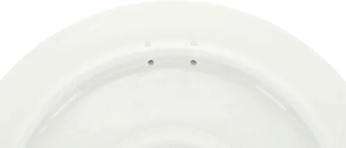 Vista 3 de Cerámica pulida de rosa azul – Plato de cena Athena marrón – 10.5 pulgadas de diámetro – Ideal para comidas diarias, comidas informales o como