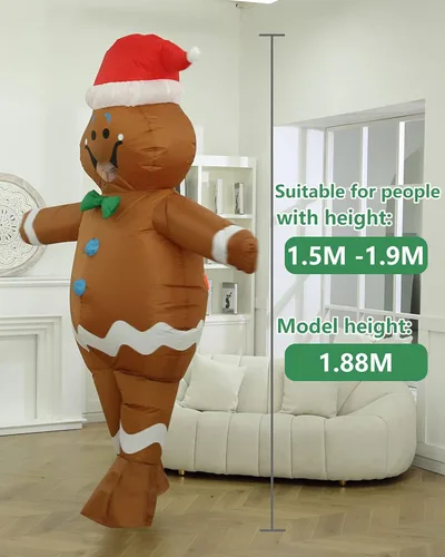 Vista 6 de OVIFM Disfraz inflable de Halloween para adultos 2023, tallas grandes, disfraces de Halloween grandes y altos para mujeres y hombres
