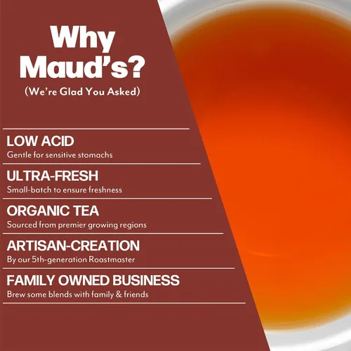 Vista 4 de MAUD'S - Paquete de Té Verde de Pasión Orgánico y Té English Breakfast Negro Orgánico, 48 unidades, Cápsulas Reutilizables de Porción Individual