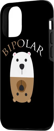 Vista 2 de iPhone 15 Bipolar Bonita funda de regalo de oso polar para trastorno mental