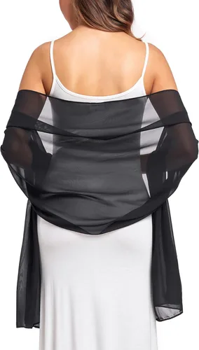 Vista 25 de Chales/mantones de gasa suave para vestidos, accesorios de mujer
