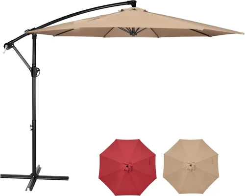 Vista 10 de HealSmart Base de sombrilla de patio de 20 pulgadas, 50 libras, duradera, rellenable, soporte resistente para césped al aire libre, cubierta, junto