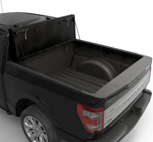 Vista 5 de Low Profile Flip-Up Tonneau Cover Fits 2004-2014 Ford F-150 2004-2014 F-150