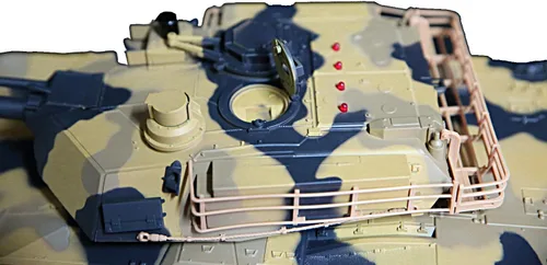 Vista 5 de POCO DIVO RC Tanque Airsoft Panzer a escala 1/24, modelo militar, vehículo infrarrojo