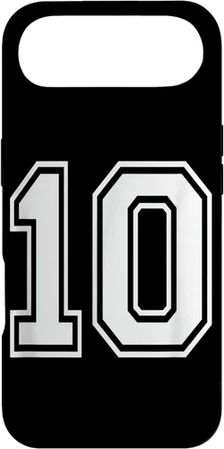 Vista 27 de Number 10 Varsity Style Bold Sports Birthday Case for iPhone 17