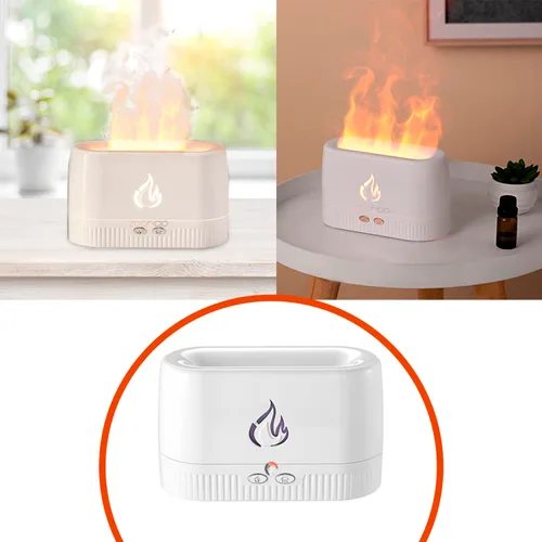 Vista 4 de Difusor De Aroma Humidificador Simulación De Flama Llama