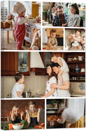 Vista 13 de ZXHYWYM Imágenes en lienzo, collage personalizado de 9 fotos, collage personalizado con texto para subir imágenes al lienzo, tu familia, perro
