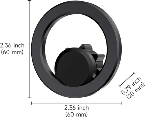 Vista 6 de B&DOG XSIN Soporte de teléfono de coche para Camry 2018-2020 (Negro-B)