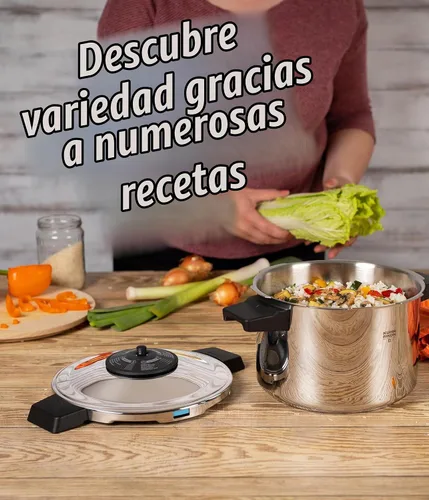 Vista 5 de Kuhn Rikon Duromatic Classic NEO - Olla a presión con mango lateral de 3,5 L, hecha en Suiza, ultrarrápida y eficiente energéticamente, base súper