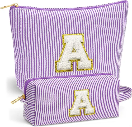 Vista 41 de Set de Bolsos de Maquillaje de Viaje - Bolso Inicial de Aseo de Viaje, Bolso de Cosméticos Portátil Bolso de Maquillaje de Viaje con Artículos Azul
