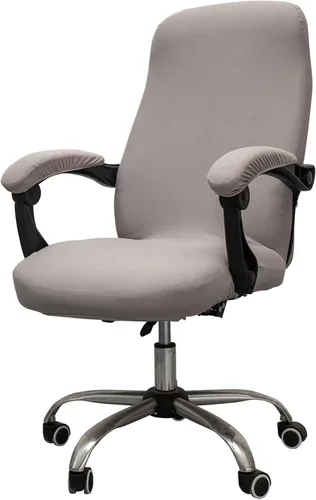 Vista 13 de Melaluxe Funda para silla de oficina con fundas para brazos - Funda elástica universal para silla de escritorio, fundas para silla de computadora
