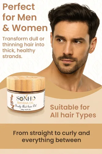 Vista 5 de SONHO Aceite de batana crudo para el crecimiento del cabello - Tratamiento capilar 100% puro y orgánico para cabello más fuerte y grueso