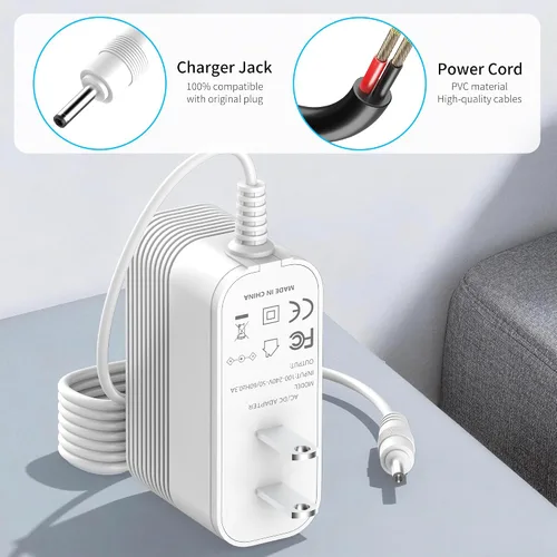 Vista 6 de Cargador de repuesto de 19.2 V para Verilux HappyLight Lucent VT22WW3 lámpara de terapia de luz adaptador de CA