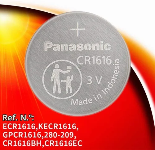 Vista 2 de Panasonic Batería de litio Cr1616 de 3 V, paquete de 2 x (5 piezas) = 10 baterías de un solo uso