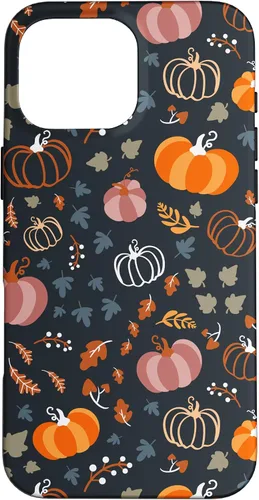 Vista 18 de iPhone 13 Otoño Hojas Caídas Calabaza Cosecha de Especias Feliz Otoño